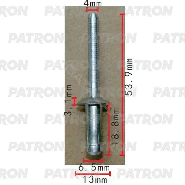 Клипсы, фиксаторы, зажимы PATRON P37-2270