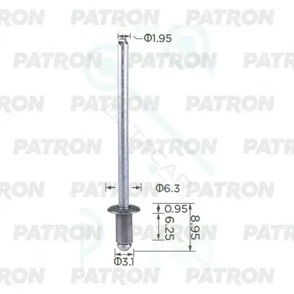 Клипсы, фиксаторы, зажимы PATRON P37-2429