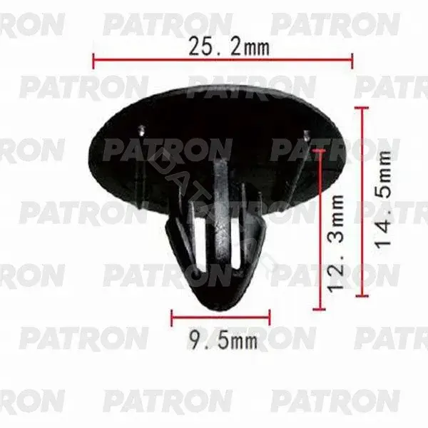 Клипсы, фиксаторы, зажимы PATRON P37-0074S