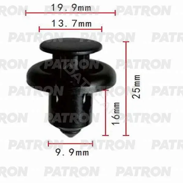 Клипсы, фиксаторы, зажимы PATRON P37-0091S