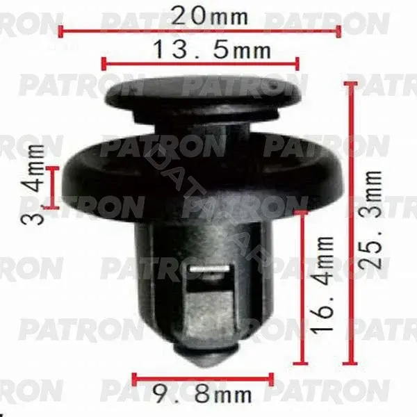 Клипсы, фиксаторы, зажимы PATRON P37-0105S