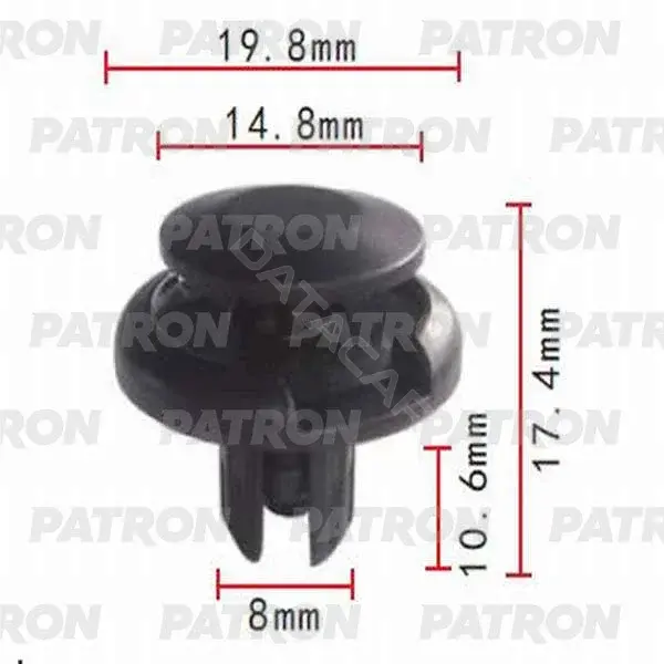 Клипсы, фиксаторы, зажимы PATRON P37-0121S