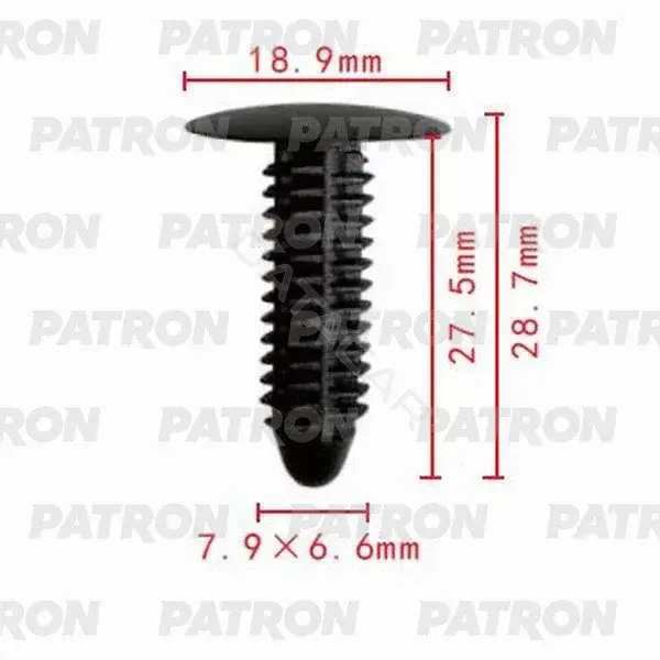 Клипсы, фиксаторы, зажимы PATRON P37-0154S