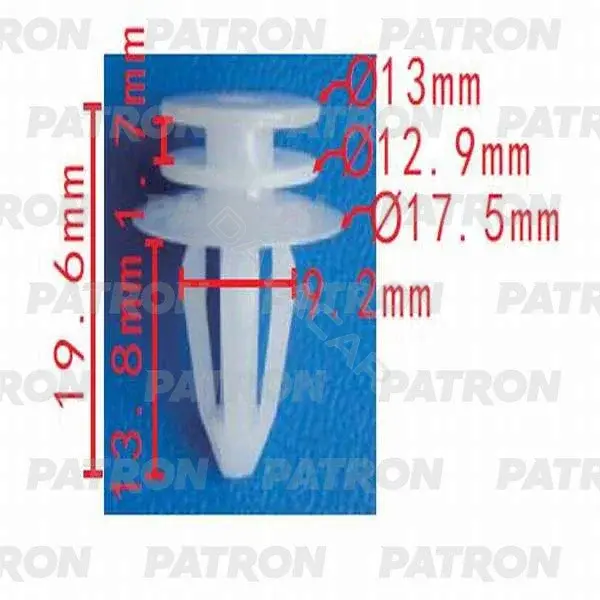 Клипсы, фиксаторы, зажимы PATRON P37-0260S