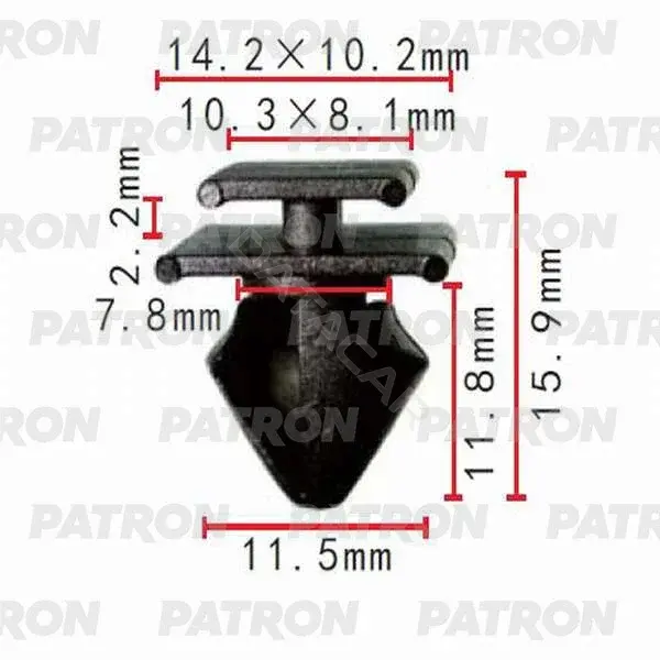 Клипсы, фиксаторы, зажимы PATRON P37-0274S