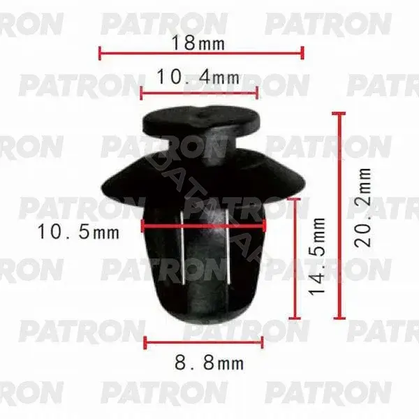 Клипсы, фиксаторы, зажимы PATRON P37-0275S