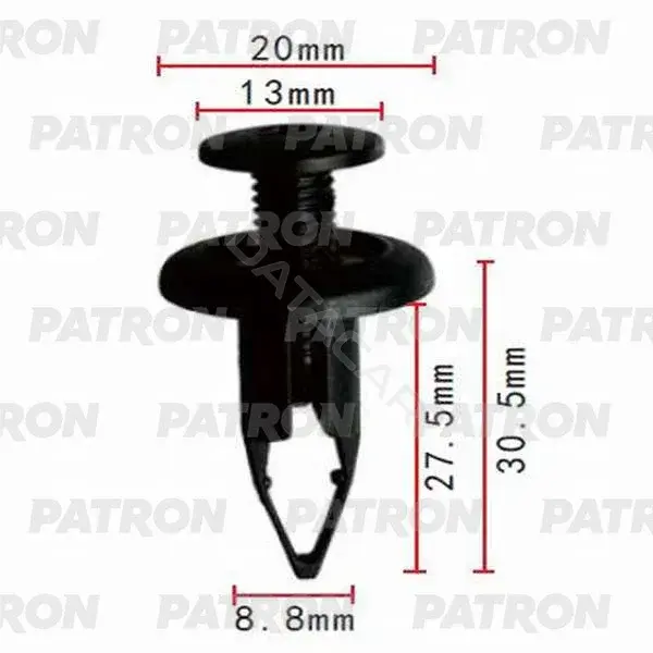 Клипсы, фиксаторы, зажимы PATRON P37-0318S
