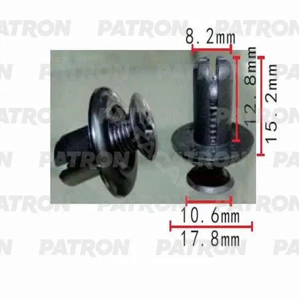 Клипсы, фиксаторы, зажимы PATRON P37-0502S