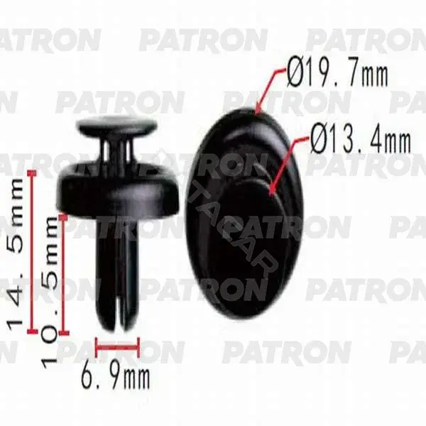 Клипсы, фиксаторы, зажимы PATRON P37-0531S