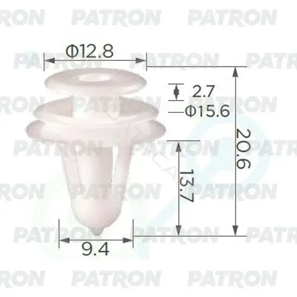 Клипсы, фиксаторы, зажимы PATRON P37-0756