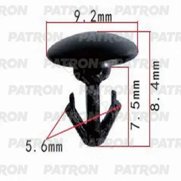 Клипсы, фиксаторы, зажимы PATRON P37-0958S