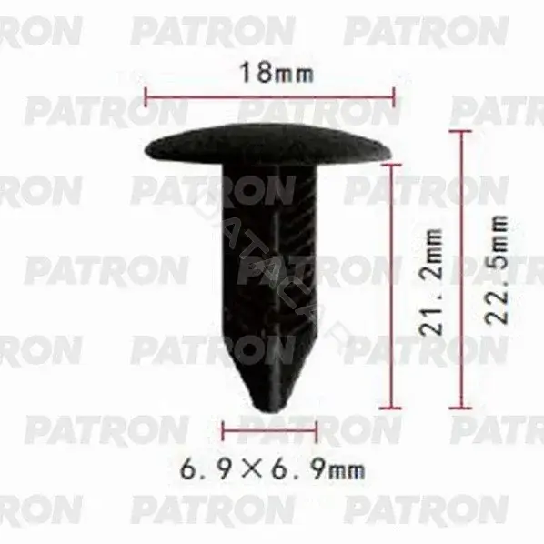 Клипсы, фиксаторы, зажимы PATRON P37-0988S