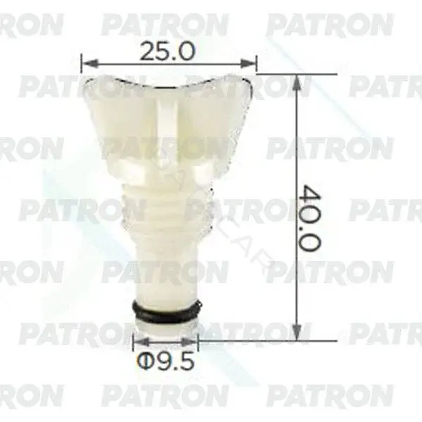 Клипсы, фиксаторы, зажимы PATRON P37-1055
