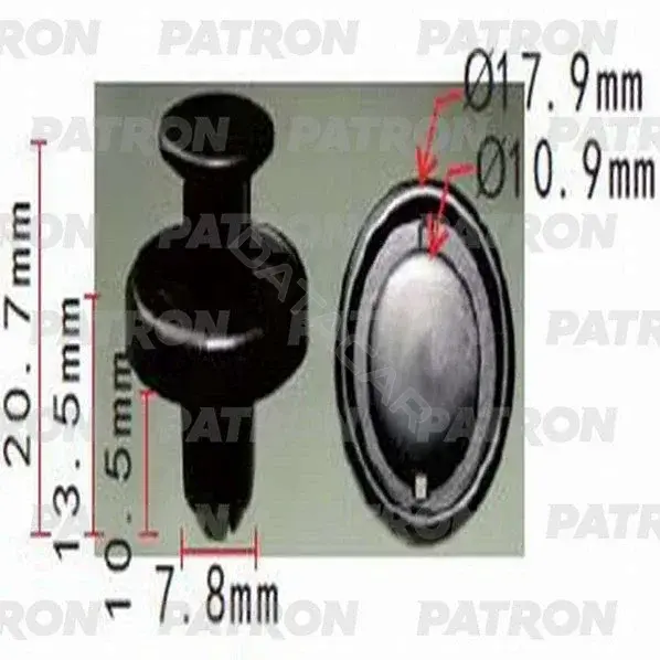 Клипсы, фиксаторы, зажимы PATRON P37-1193S
