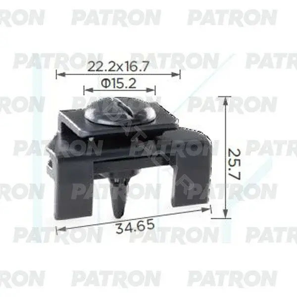 Клипсы, фиксаторы, зажимы PATRON P37-1251
