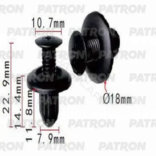 Клипсы, фиксаторы, зажимы PATRON P37-1351S