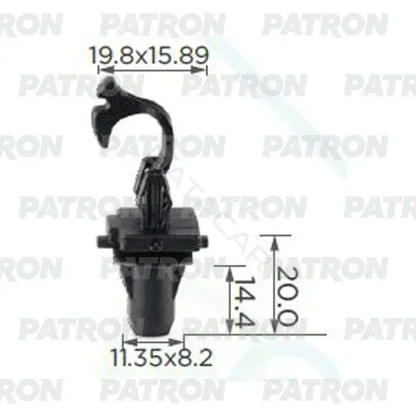 Клипсы, фиксаторы, зажимы PATRON P37-1379