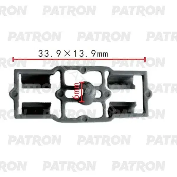 Клипсы, фиксаторы, зажимы PATRON P37-2056