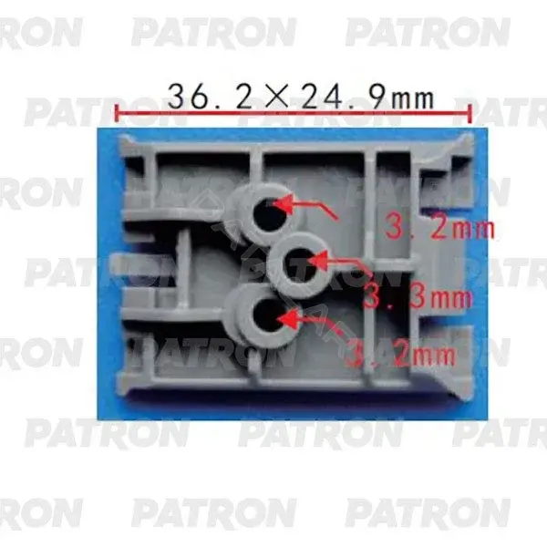 Клипсы, фиксаторы, зажимы PATRON P37-2057
