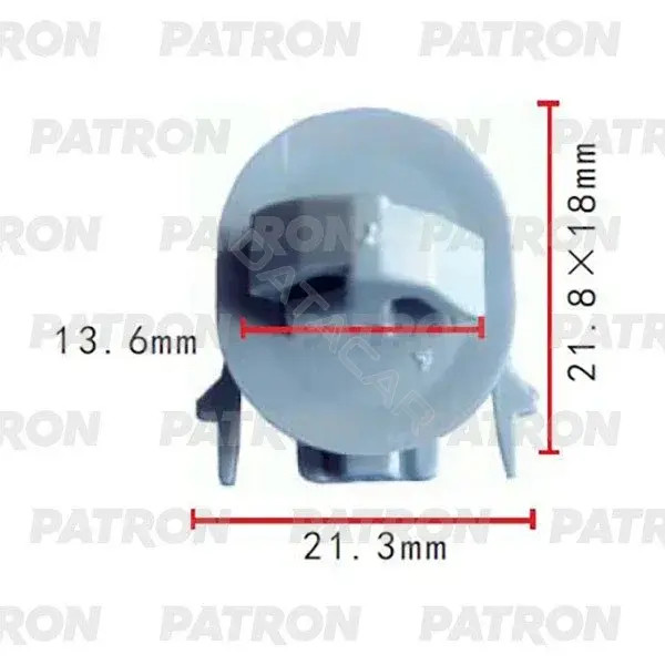 Клипсы, фиксаторы, зажимы PATRON P37-2058