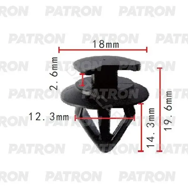 Клипсы, фиксаторы, зажимы PATRON P37-2059