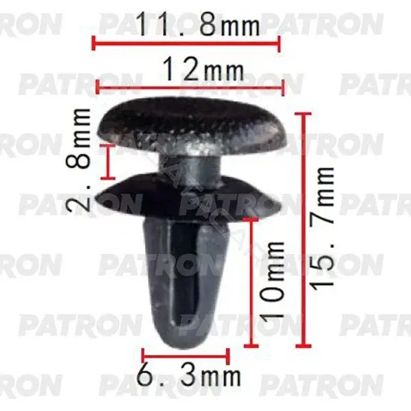 Клипсы, фиксаторы, зажимы PATRON P37-2067