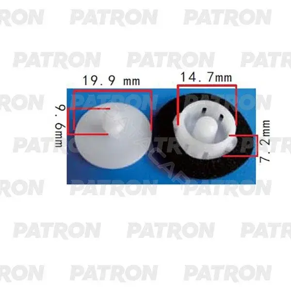 Клипсы, фиксаторы, зажимы PATRON P37-2069