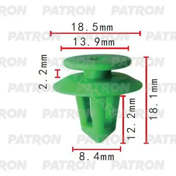 Клипсы, фиксаторы, зажимы PATRON P37-2084S