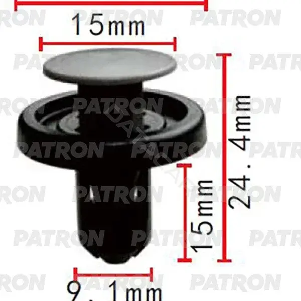 Клипсы, фиксаторы, зажимы PATRON P37-2085