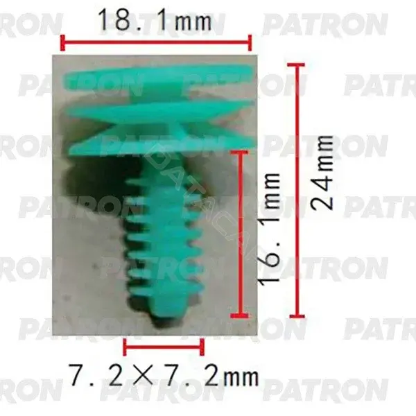 Клипсы, фиксаторы, зажимы PATRON P37-2088