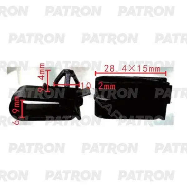 Клипсы, фиксаторы, зажимы PATRON P37-2117