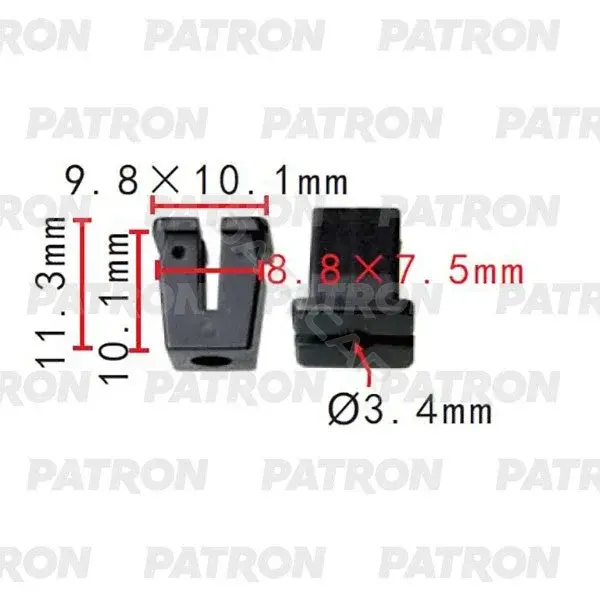 Клипсы, фиксаторы, зажимы PATRON P37-2141