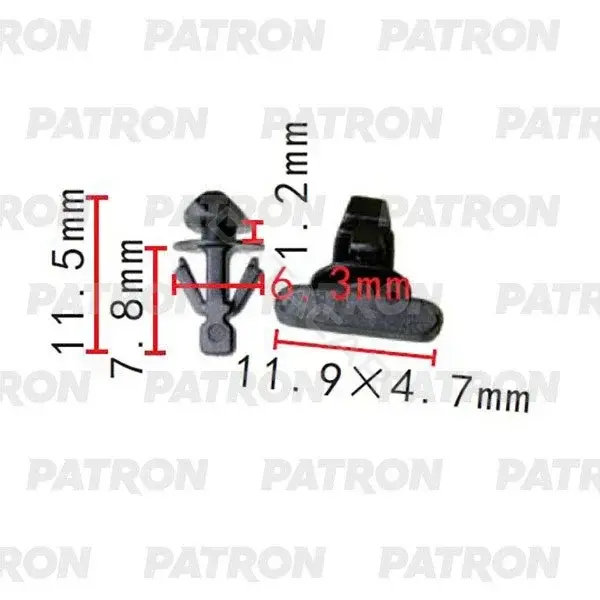 Клипсы, фиксаторы, зажимы PATRON P37-2285