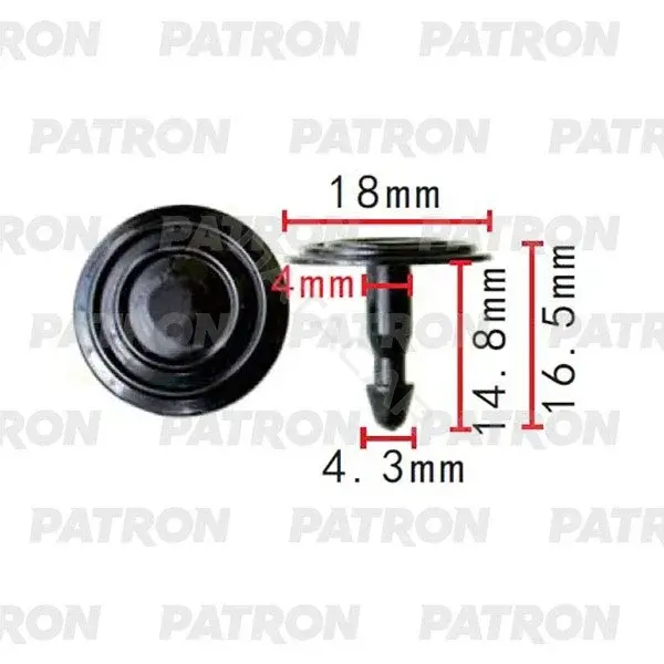 Клипсы, фиксаторы, зажимы PATRON P37-2294