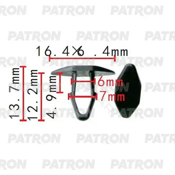 Клипсы, фиксаторы, зажимы PATRON P37-2298