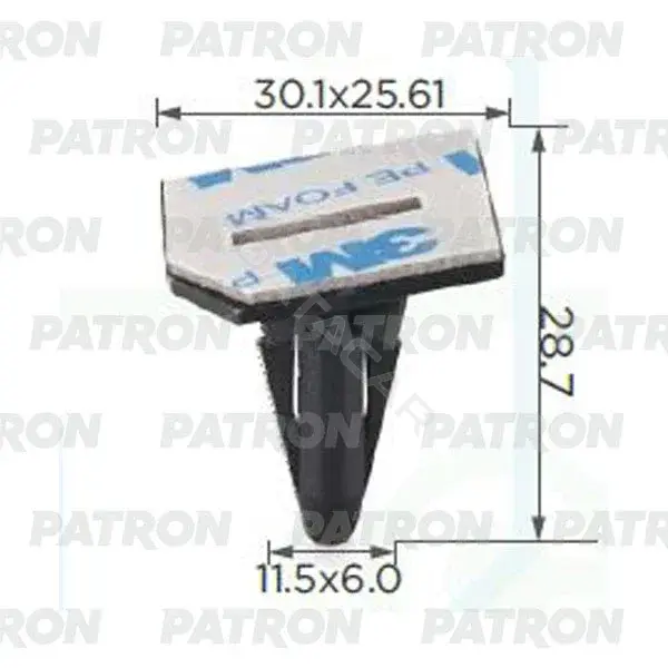 Клипсы, фиксаторы, зажимы PATRON P37-2333