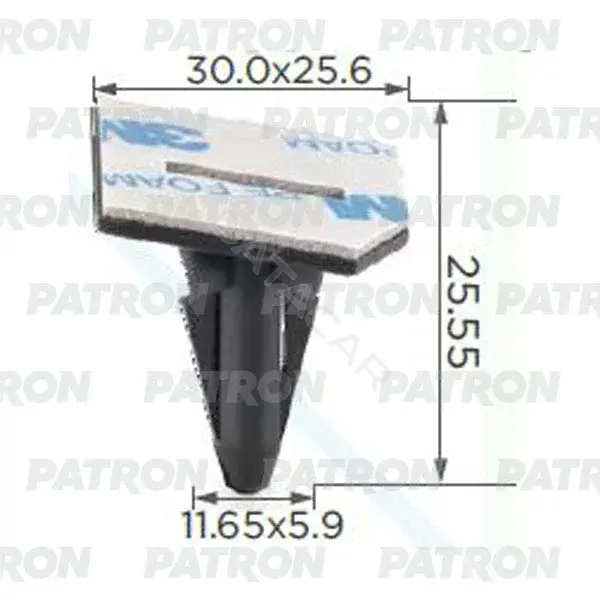 Клипсы, фиксаторы, зажимы PATRON P37-2334
