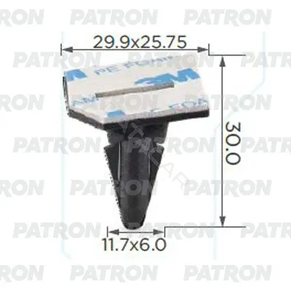 Клипсы, фиксаторы, зажимы PATRON P37-2335