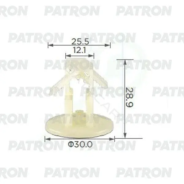 Клипсы, фиксаторы, зажимы PATRON P37-2339