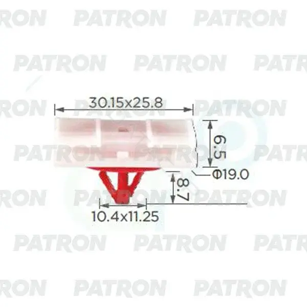 Клипсы, фиксаторы, зажимы PATRON P37-2344