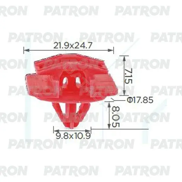 Клипсы, фиксаторы, зажимы PATRON P37-2345