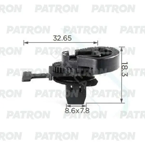 Клипсы, фиксаторы, зажимы PATRON P37-2347