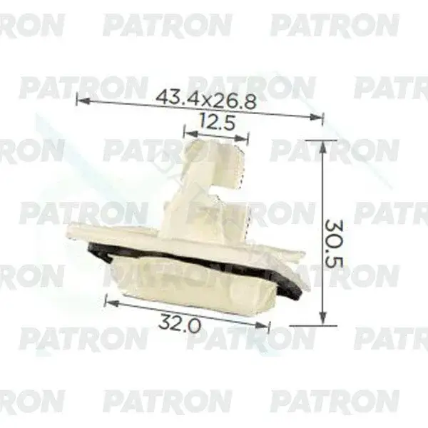 Клипсы, фиксаторы, зажимы PATRON P37-2353