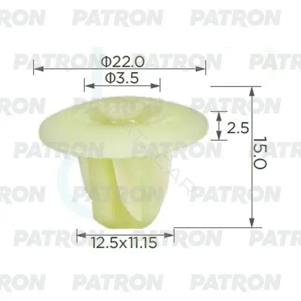 Клипсы, фиксаторы, зажимы PATRON P37-2355