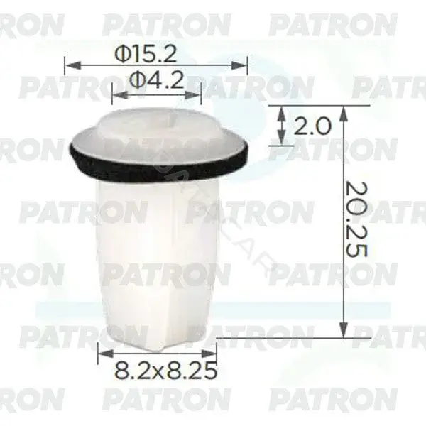Клипсы, фиксаторы, зажимы PATRON P37-2361