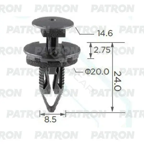 Клипсы, фиксаторы, зажимы PATRON P37-2362