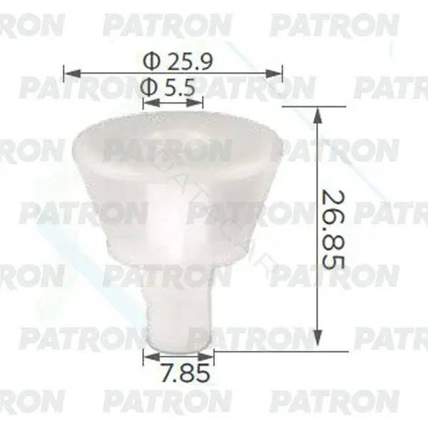 Клипсы, фиксаторы, зажимы PATRON P37-2364