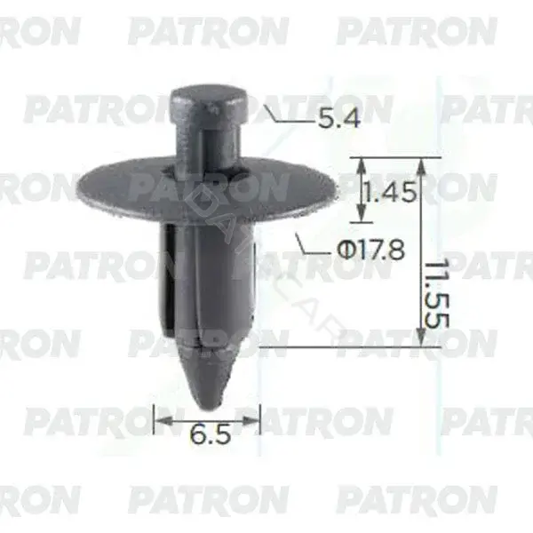 Клипсы, фиксаторы, зажимы PATRON P37-2366
