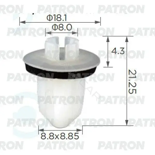 Клипсы, фиксаторы, зажимы PATRON P37-2367