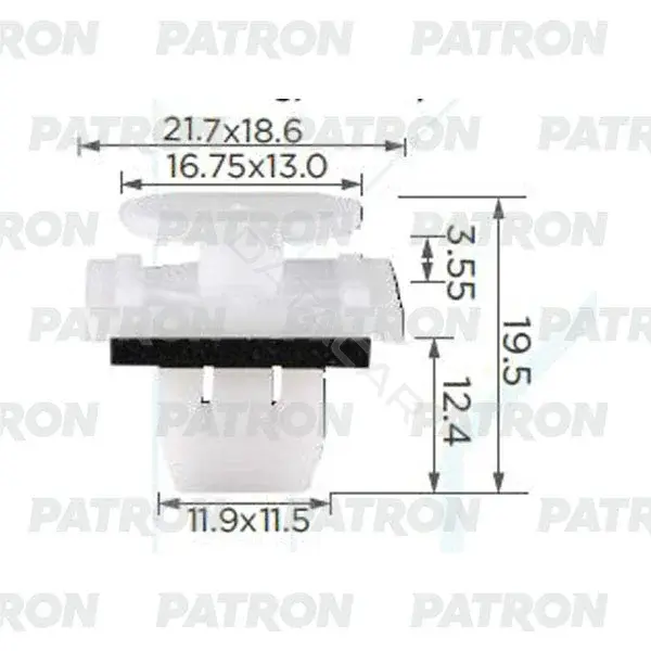 Клипсы, фиксаторы, зажимы PATRON P37-2371